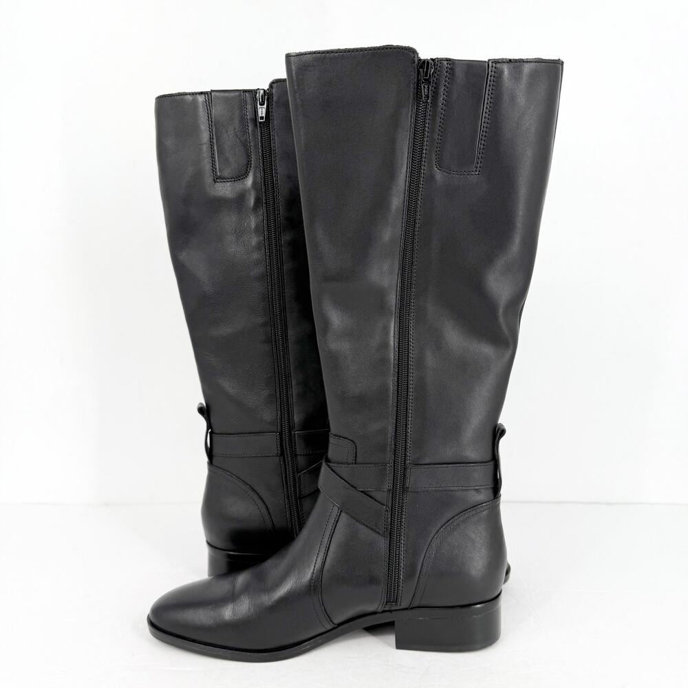 Naturalizer Womens Rena Knee High Boot US 7M EU 37 Black Leather NIB - Picture 8 of 13